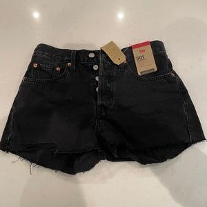 New With Tags:  Levi's Women's 501 Original Shorts, lunar black, 26